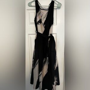 Bloomchic Black and Light Tan Women's Dress